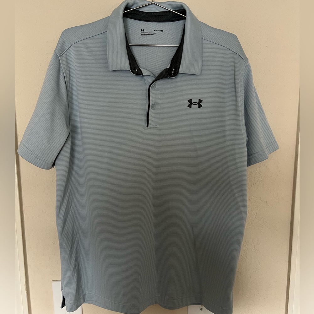 Under Armour Performance Polo Shirt XL Light Blue